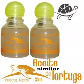2 Botellas Similar Aceite de Tortuga,2 bottles Similar TurtleOil,1 ounce/bottle