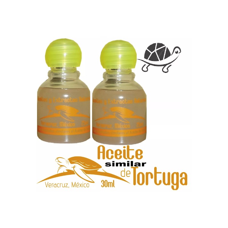 2 Botellas Similar Aceite de Tortuga,2 bottles Similar TurtleOil,1 ounce/bottle