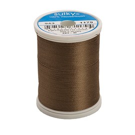 Each of America 268D 40 WT 2 Ply Rayon Thread, 850 YD, Dark Taupe