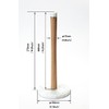 jalz jalz Paper Towel Holder Countertop Standing Paper Towel Roll