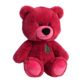 Aurora® Festive Holiday Hugga-Wug Tree Bear™ Stuffed Animal - Seasonal Cheer - Heartwarming Gifts - Red 13.5 Inches