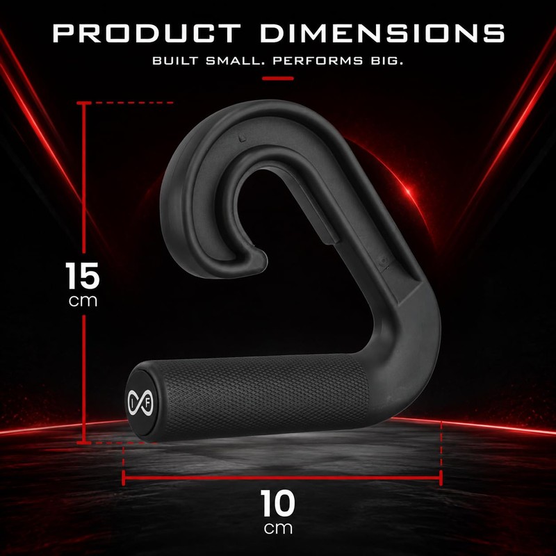 Infinite Fitness Nonslip Hook Handle Neutral Grip Cable Machine Attachment