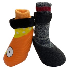 HDP Waterproof Rubberized Street Socks with Security Strap Boots Set of 4 Size:Large Color:Black