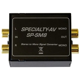 Single Stereo to Dual Mono Audio Converter Mono Out retains L/R Input Isolation