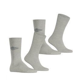 ESPRIT Men's Unisex Logo 2-Pack Socks Breathable Organic Cotton Patterned 2 Pairs, Grey Storm Grey 3820, 39 - 42