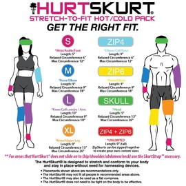 HurtSkurt Revolutionary Stretch-to-fit hot/Cold Pack- Waikiki Medium