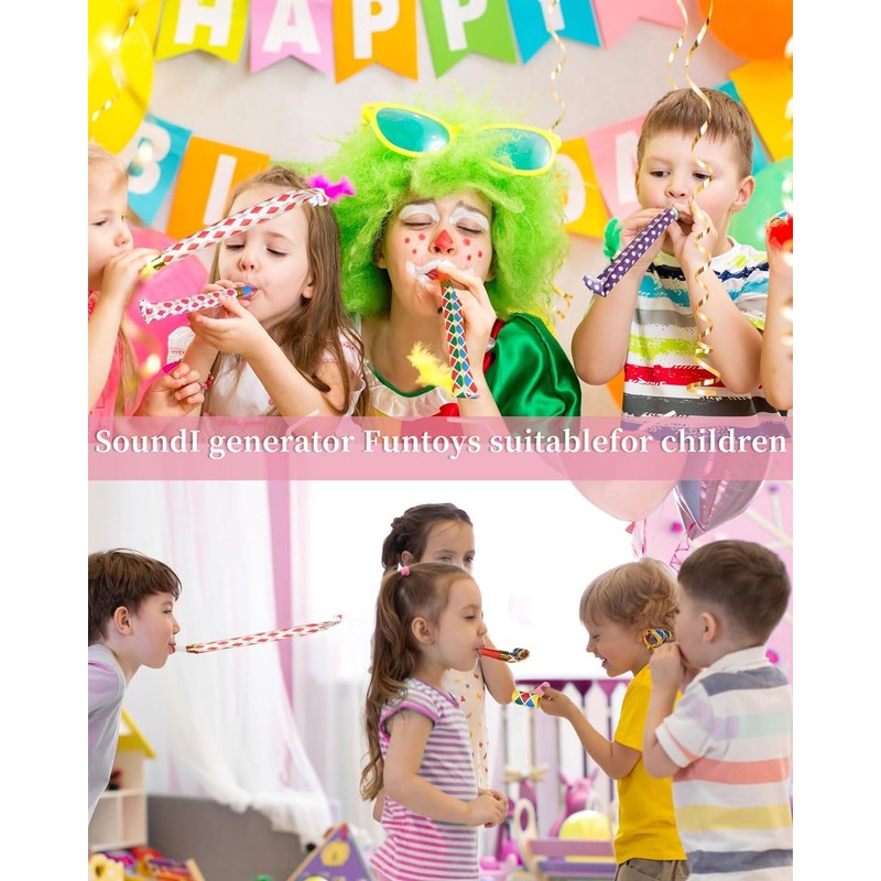 QLEUIFT Party Horns, Pack of 30, Funny Whistles, Blower, Noise