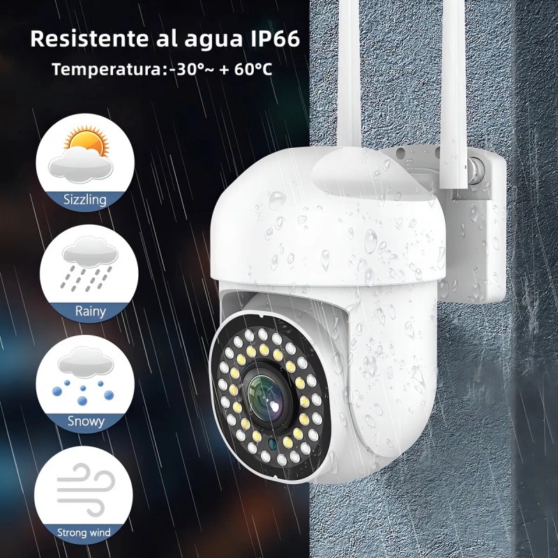2 unidades Cámara de Seguridad Dheot GQ26 Exterior Wifi Hd