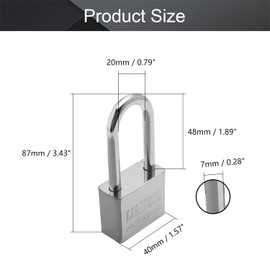 MroMax 3 x Padlock with Keys, Rustproof, Waterproof, Outdoor Steel Body and Shackle, Keyed Alike