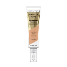 Max Factor Miracle Pure Skin Improving Foundation Colour 50 Natural Rose Skin Enhancing Makeup SPF 30 30ml