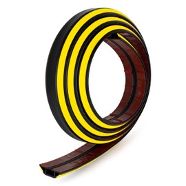 Rubber Bond Cord Cover Floor Cable Protector - Strong Self Adhesive Floor Cord Covers for Wires - Low Profile Extension Cord Covers for Floor & Wall