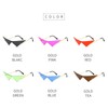 willochra 2pack Triangle One Piece Frameless Sunglasses For Women Trendy