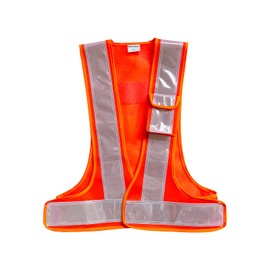 Parrowboss High Visibility Reflective Safety Vest with Pocket, Suitable for Work, Cycling, Running, Surveyors, Volunteers, Security Guards, Road Use, Free size