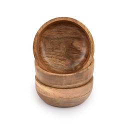 Mahasu Soup Bowl Wood Sauce Bowl Wooden Mini Round Bowl Serving Craft Bowls Kitchen Condiment Bowls (12.7cm x 12.7cm x 5.08cm) (Set of 3)