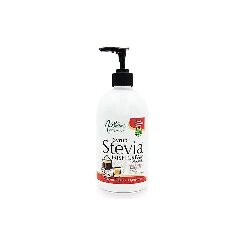 Nirvana Organics Irish Cream Flavour Stevia Syrup 500 ml