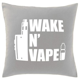 Hippowarehouse Wake N Vape Printed bedroom accessory cushion cover case 41x41cm