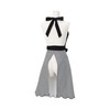 Francfranc Scalloped Full Apron, New Life, Gift, Black