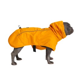 Spark Paws Dog Raincoat, Waterproof Windproof Rain Jacket, for Small Medium Large Extra Large Dogs, Reflective Breathable Full-Body Coverage Dry Suit - Mustard Yellow - L
