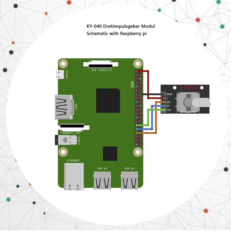 KY-040 Rotary Encoder, Rotary Encoder Module, 360 Degree Encoder, Encoder,