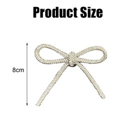 3 PCS Crystal Bow Brooch Pin for Women Elegant Rhinestone Bow Sparkly Rhinestones Bow Brooches for Wedding Party Ceremony Clothes Accessories Jewelry
