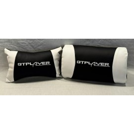 GTPLAYER - Headrest Gaming Chair Pillow - Back & Neck Support, Set Of 2 White