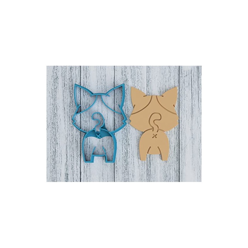 Looking Away Cat Butt - Cookie Cutter/Sugar Cookie/Fondant/Clay (0149)