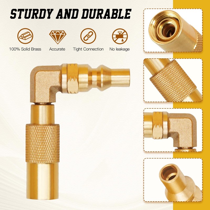 CALPOSE 1/4" RV Quick Connect Adapter for Blackstone 17 &