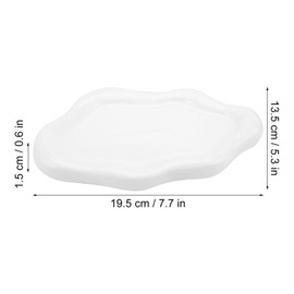 ZMDMAH Wolke Jewellery Tray, Ceramic Jewellery Tray, Jewellery Plate, Key Tray, Jewellery Tray, Decorative Bowl, Key Bowl, Decorative Dressing Table Decoration Aesthetic