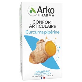 Arkopharma Arkocaps Organic Piperine Turmeric 40 Capsules