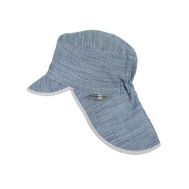 Sterntaler Boys' Peaked Cap with Neck Protection Hat, Blue (Marine 300)