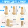 Pack of 5 Finger Splint + 5 Finger Protectors, Elastic