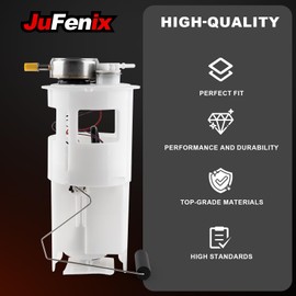 Electric Fuel Pump Module Assembly with Sending Unit Compatible with Dodge Ram 1500 98-01, Ram 2500 98-02, Ram 3500 1998-2002, 5.2L 5.9L, 26 or 34 Gallon Tank, Replace# 4897666AA, 5014318AE (E7117M)