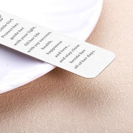 Christian Bookmark Gifts for Daughter Goddaughter, Baptism Gifts for Girl, Christening Bookmark Gift for Girls, Religious Catholic Gift for Teen Girls, Inspirational Faith Based Bible Bookmark Giift