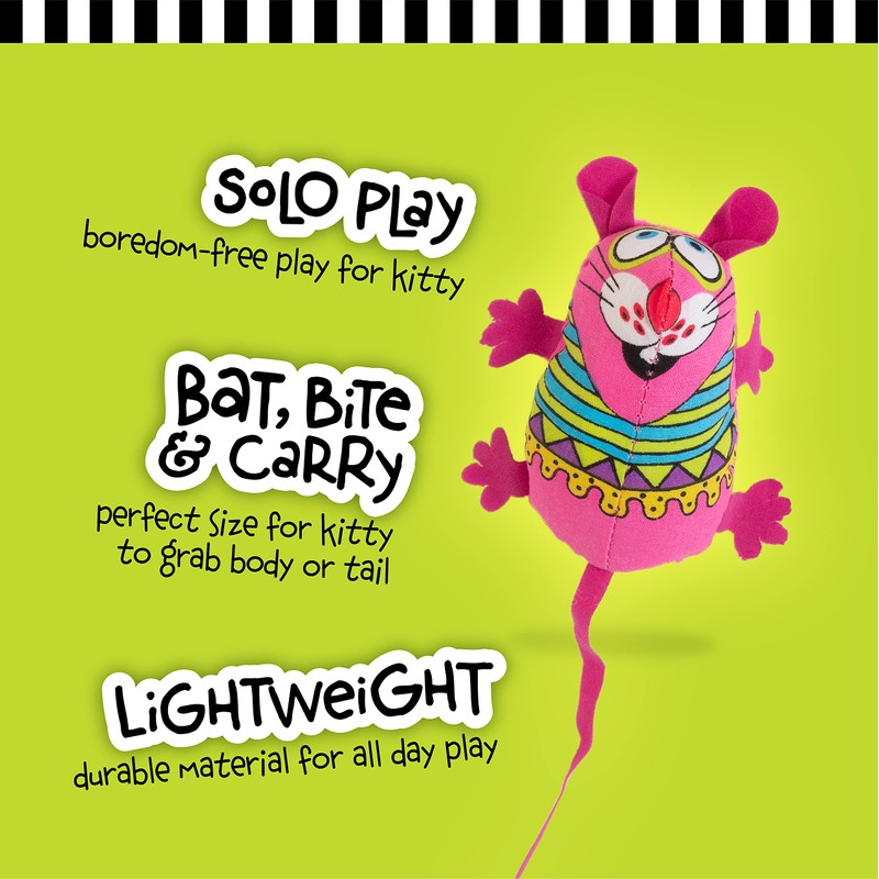 Pet Mate Fat Cat Classic Eeeks Flower Toy