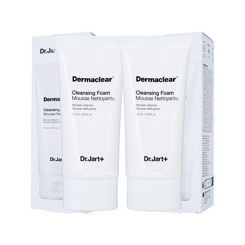 Dr. Jart+ Dermaclear Cleansing Foam 120ml x 2 / 닥터자르트