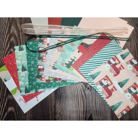 Stampin' Up! SANTA EXPRESS DSP Card KIT 12 Sheets 6 X 6 + CARDSTOCK + MORE