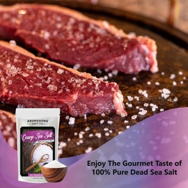 Aromasong Coarse Sea Salt for Grinder Refill - 100% Pure & Natural Dead Sea Salt Coarse Grain Bulk 5 Lb.