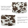 xigua Large Storage Basket Cotton Rope Basket Cow Print Pattern