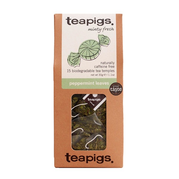 Teapigs Peppermint Leaves Tea Bags Made with Whole Leaves ,