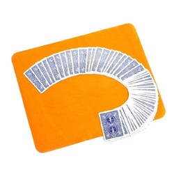 MilesMagic Magician Close Up Card Mat for Performance on Playing Cards, Poker, Gimmick Routines and Coin Magic Tricks, Yellow