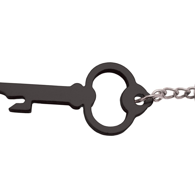 Komonee Key to the Door Black Keyring Bottle Opener Key