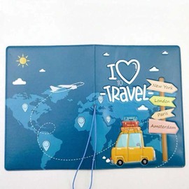 1 Piece 3D Creative Passport Cover Passport Case Passport Holder Passport Wallet Card Holder Lightweight Fashion Travel Accessories For Flight for Women or Men For Student Passport Bag Passport Pouch for Back to School for Men and Women Travel Essentials