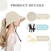ehsbuy Wide Brim Fishing Hat Women's Cotton Foldable Sun Hat