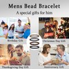 RANKEEF Mens Beaded Bracelets Lightweight 6mm/8mm Natural Stone Bracelet for