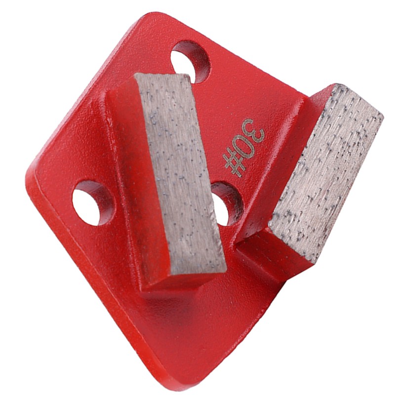 3PCS Trapezoid Diamond Floor Grinding Pad Disc #30 Grit Metal