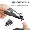 360° Rotating Nail Clippers for Seniors, Long Handle Fingernail Clippers