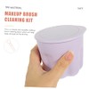 BELLIFFY 1 Juego cuenco de limpieza de brochas de maquillaje