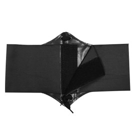 HANERDUN Women's Elastic Corset, Lacing Belt, Retro Belt, Tied Waspie Belt, Waist Belt, black