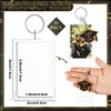 Henoyso Class of 2025 Graduation Keychain Gifts Clear Acrylic Keychain