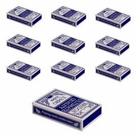 Casino 4 You 10 Decks Waterproof 100% Plastic Playing Cards Jumbo Index New Blue Bridge Size